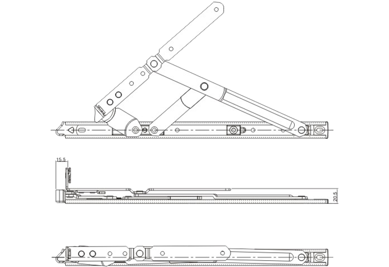 AS系列平開加重摩擦鉸鏈(分左右)